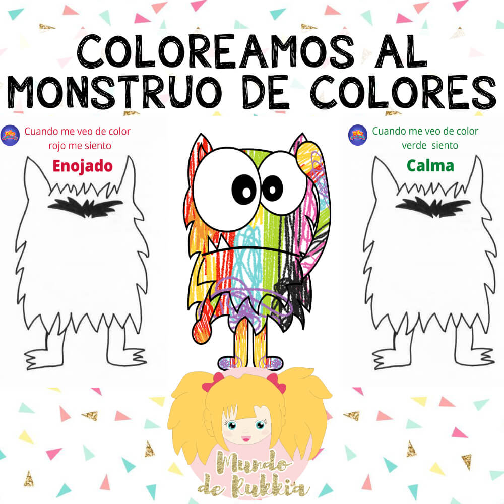 Libro Para Colorear El Monstruo de Colores