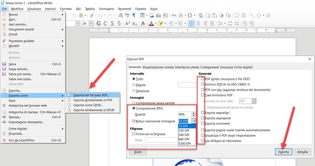 esportare-pdf-libreoffice esportare-pdf-libreoffice