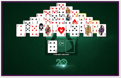 Microsoft Solitaire - hra Pyramid - 20. výročí Xboxu