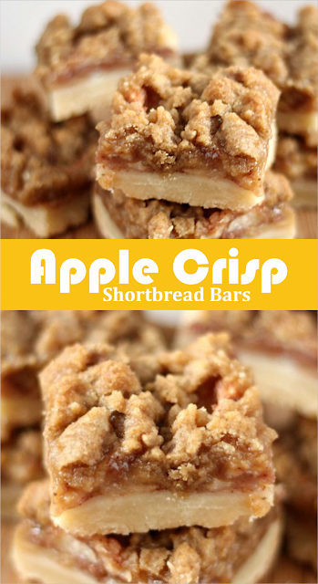 Apple Crisp Shortbread Bars | Sherylfood