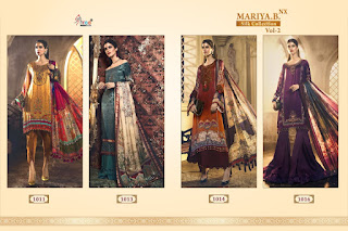 Shree Fab Maria B Silk Vol 2  Satin Pakistani Suits Collection