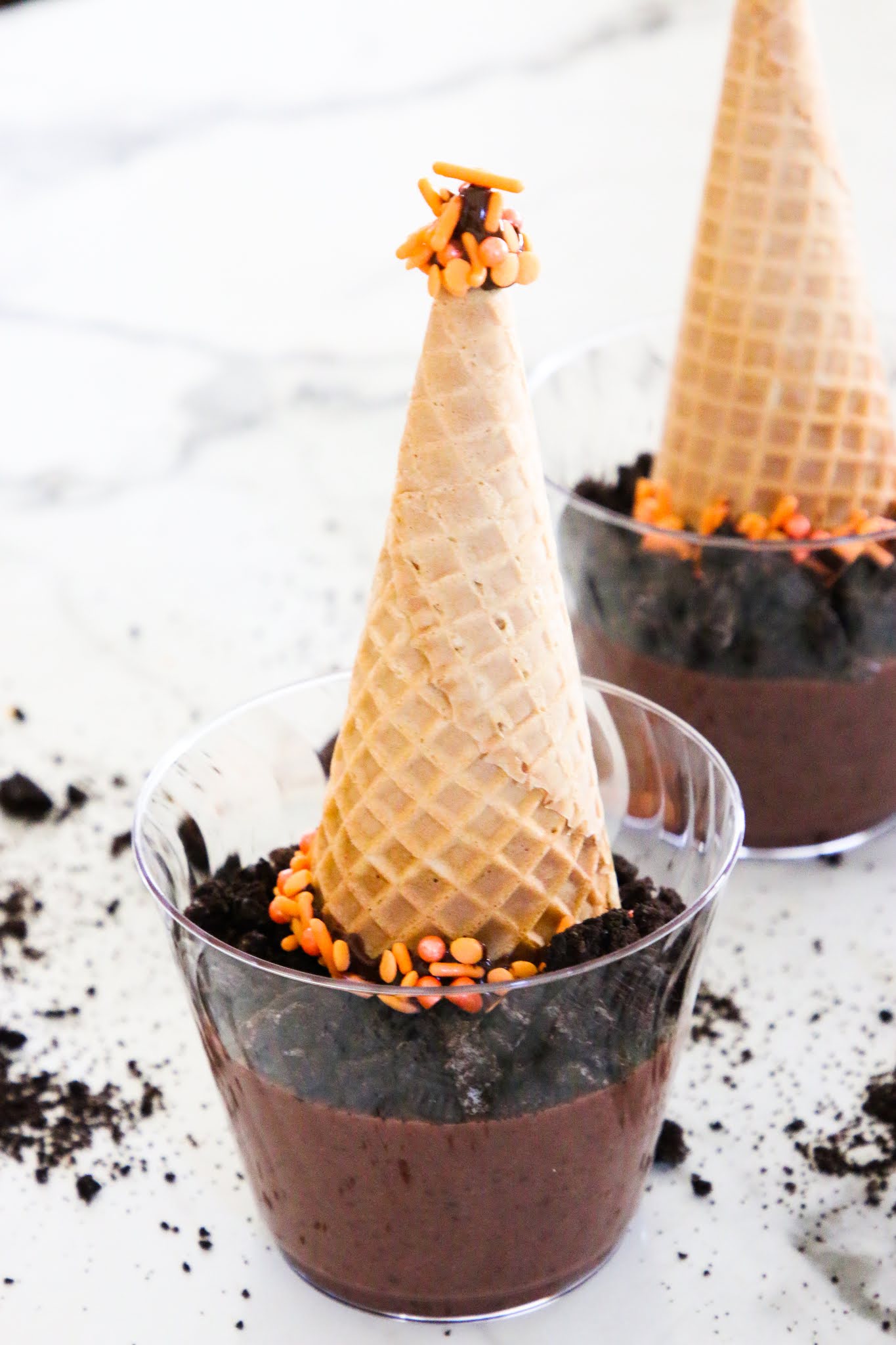 Teepee Dirt Cups| Cute Thanksgiving Treat