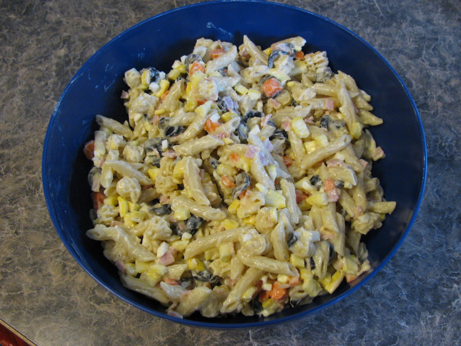 Our Church Cookbook Adventure Macaroni and Bologna Salad by Loleen G.