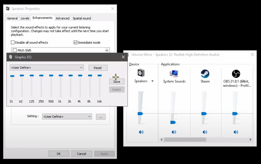 Gør alt med min kraft Begå underslæb Indlejre Windows 10: Activate and set the equalizer