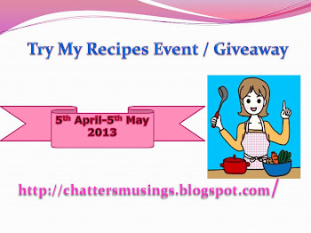 Try my recipes event/Giveaway