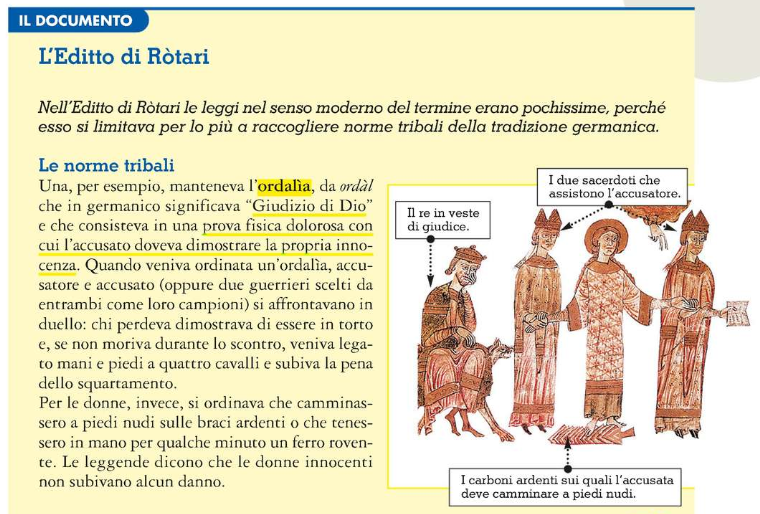 ღ 2º B Estetiste ღ: STORIA - L'EDITTO DI ROTARI + ESERCIZIO