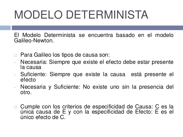 Modelo Deterministico y Probabilistico