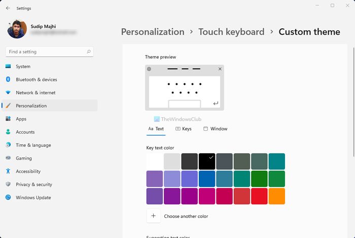 Come personalizzare la tastiera touch su Windows 11