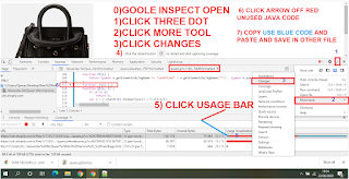 UN USED CSS JAVA HTML CODE BY GOOGLE INSPECTOR TOOL