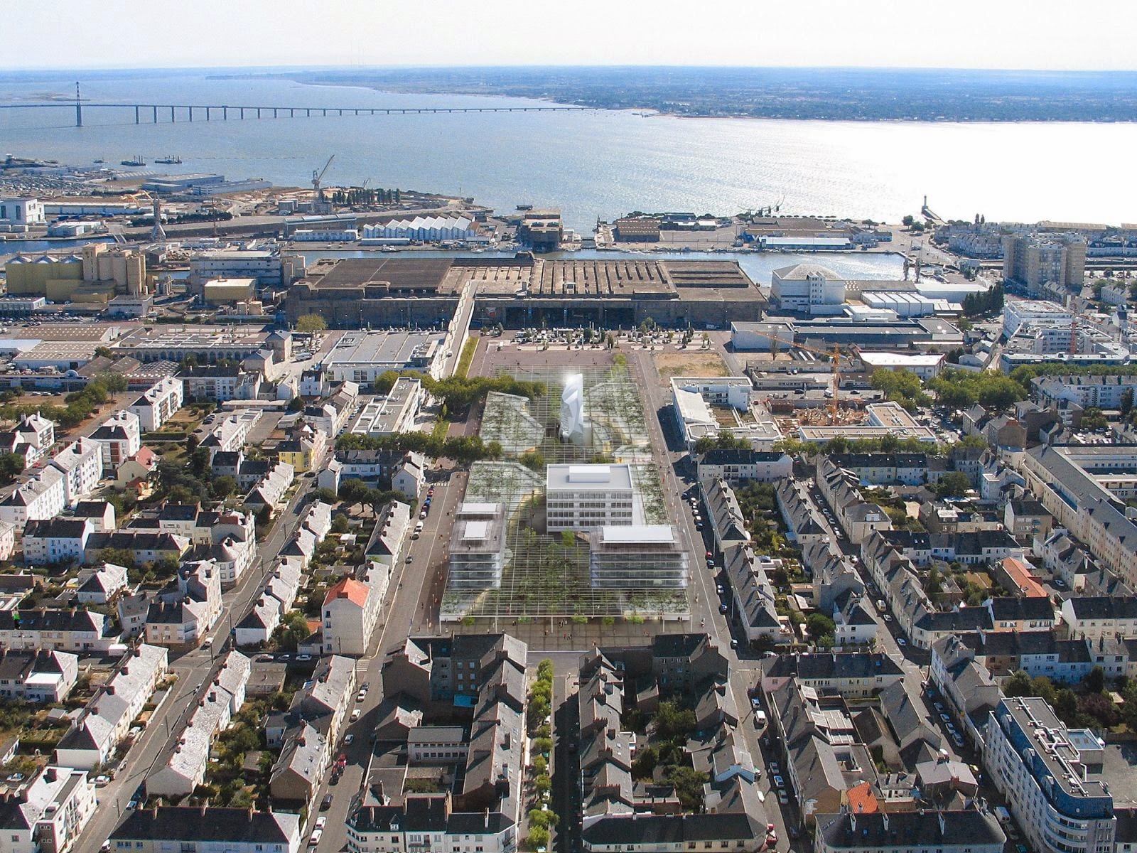 SAINTNAZAIRE évolution d'une ville ST.NAZAIRE un autre "Ruban Bleu"