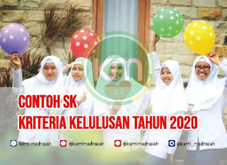  Kriteria Kelulusan Siswa Madrasah Tahun  Contoh SK Kriteria Kelulusan Madrasah Tahun 2020