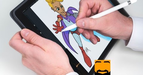 الرسم الرقمي على الايباد باستخدام تطبيق Procreate