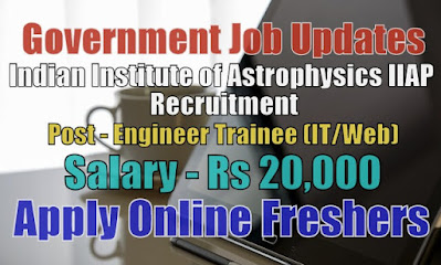 IIAP Recruitment 2020