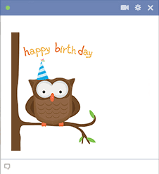 Birthday Owl | Symbols & Emoticons