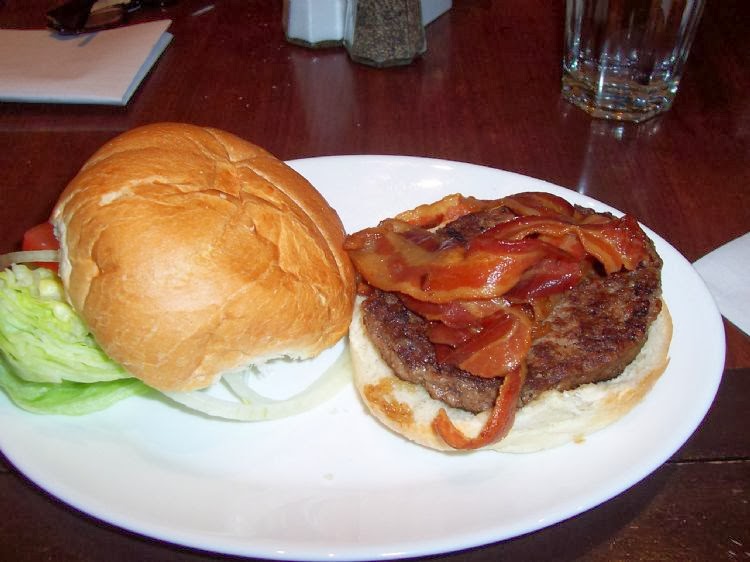 Grassy Knoll Institute Carnegie Deli Bacon Cheeseburger