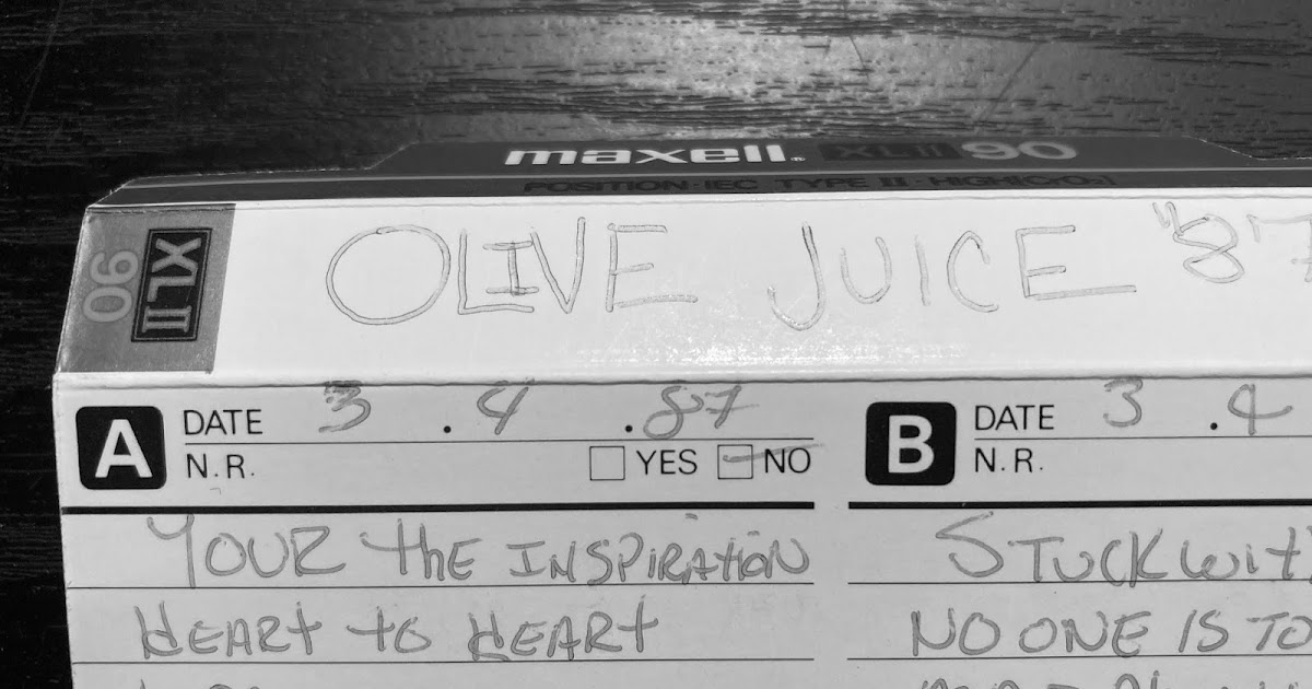 Anatomy of a Mixtape Olive Juice '87 Part X "Flip the Tape"
