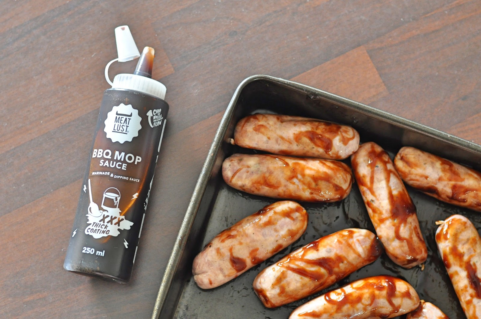 Sticky BBQ Mop Sausages Sophie Loves Food