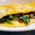 Omelette with spinach and feta cheese