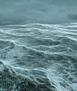 ocean wireframe preview from my CG/VFX reel 2013