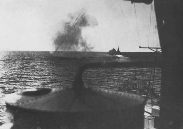 HMS Exeter sinking at the Second Battle of the Java Sea, 1 March 1942 worldwartwo.filminspector.com