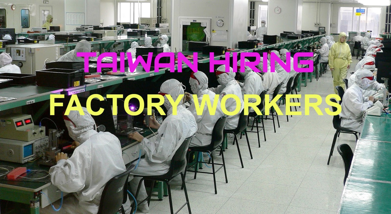 Taiwan Hiring Factory Workers for Advanced Development Optoelectronics