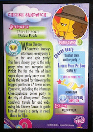 My Little Pony Cheese Sandwich Series 3 Trading Card