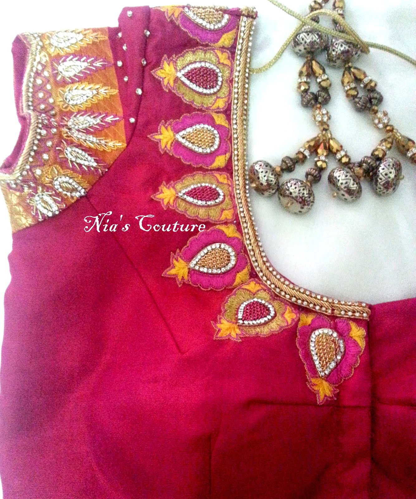 Fashion Unloaded.. Maggam / Hand work designs for Indian wedding blouses