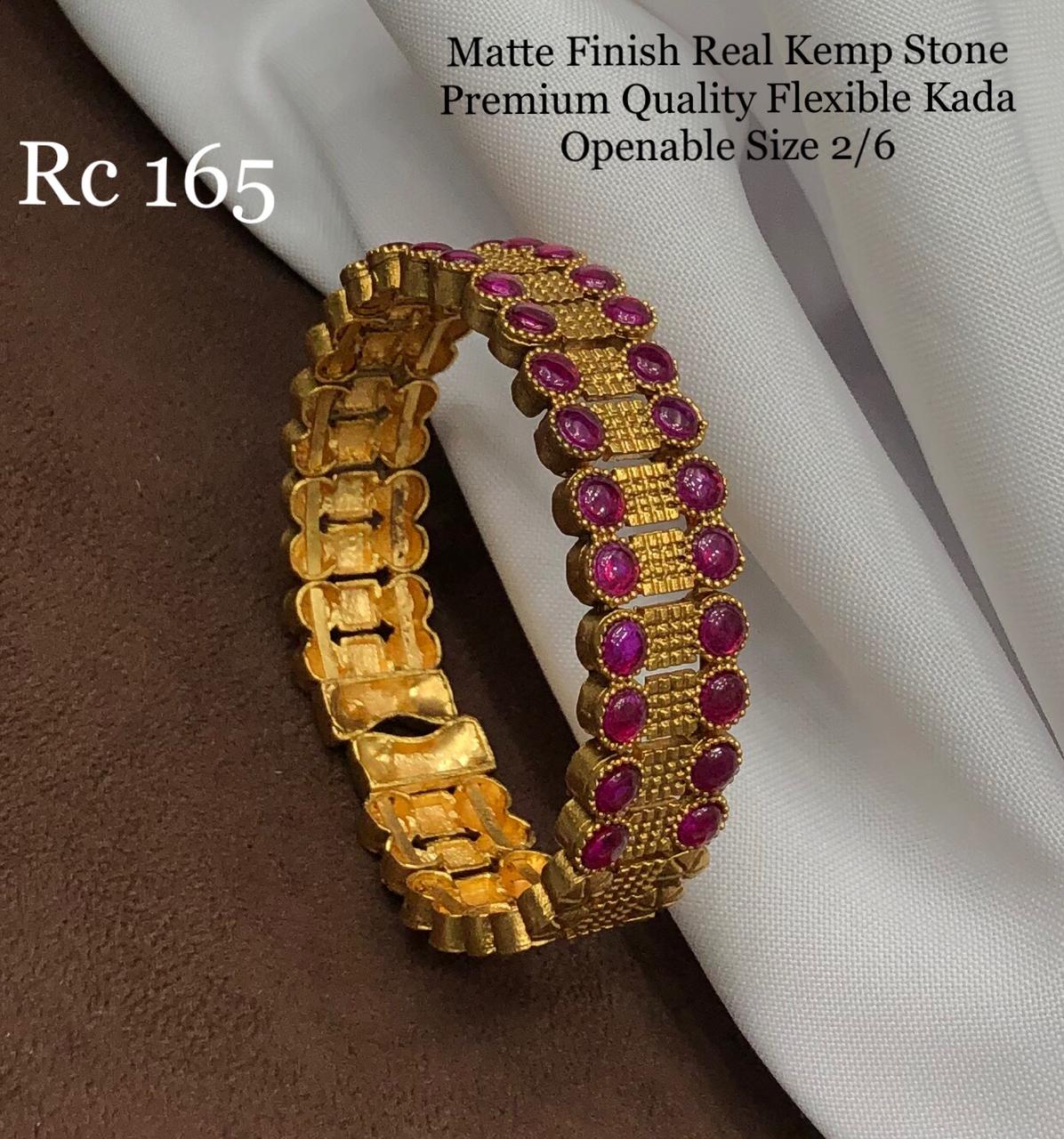 AD Stone Matte Collection Bangles - Indian Jewelry Designs