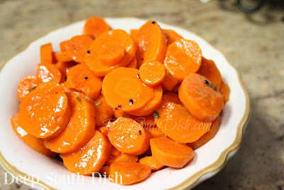 Fresh carrots, steamed in the Instant Pot, then tossed with a honey based butter glaze.