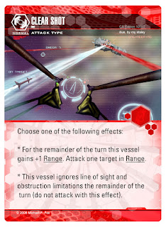 Dog Fight: Starship Edition ATTACK card Clear Shot