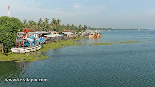 A wide angle pespective of Vypin fishing harbour