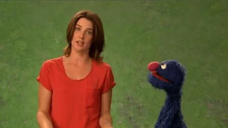 celebrity, Cobie Smulders, grover, the Word on the Street courteous, Sesame Street Episode 4412 Gotcha season 44