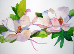 magnolias watercolors laura bloom 7x11