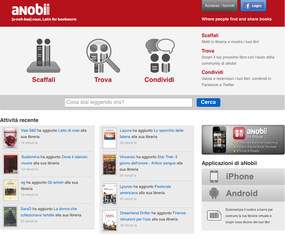 SCARICA LIBRI DA ANOBII