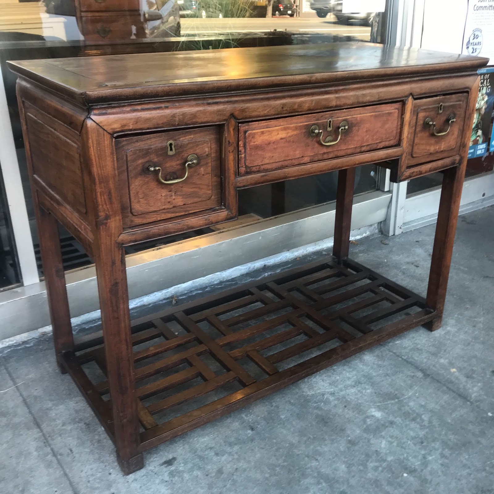 UHURU FURNITURE & COLLECTIBLES SOLD 29829 Asian Teak 20.5” x 34” x 45