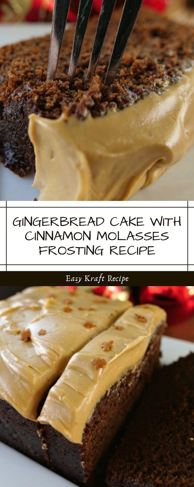 GINGERBREAD CAKE WITH CINNAMON MOLASSES FROSTING RECIPE Easy Kraft