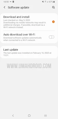 Software Update Android 10 Samsung
