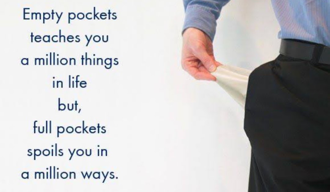 essay on empty pocket taught a life lesson