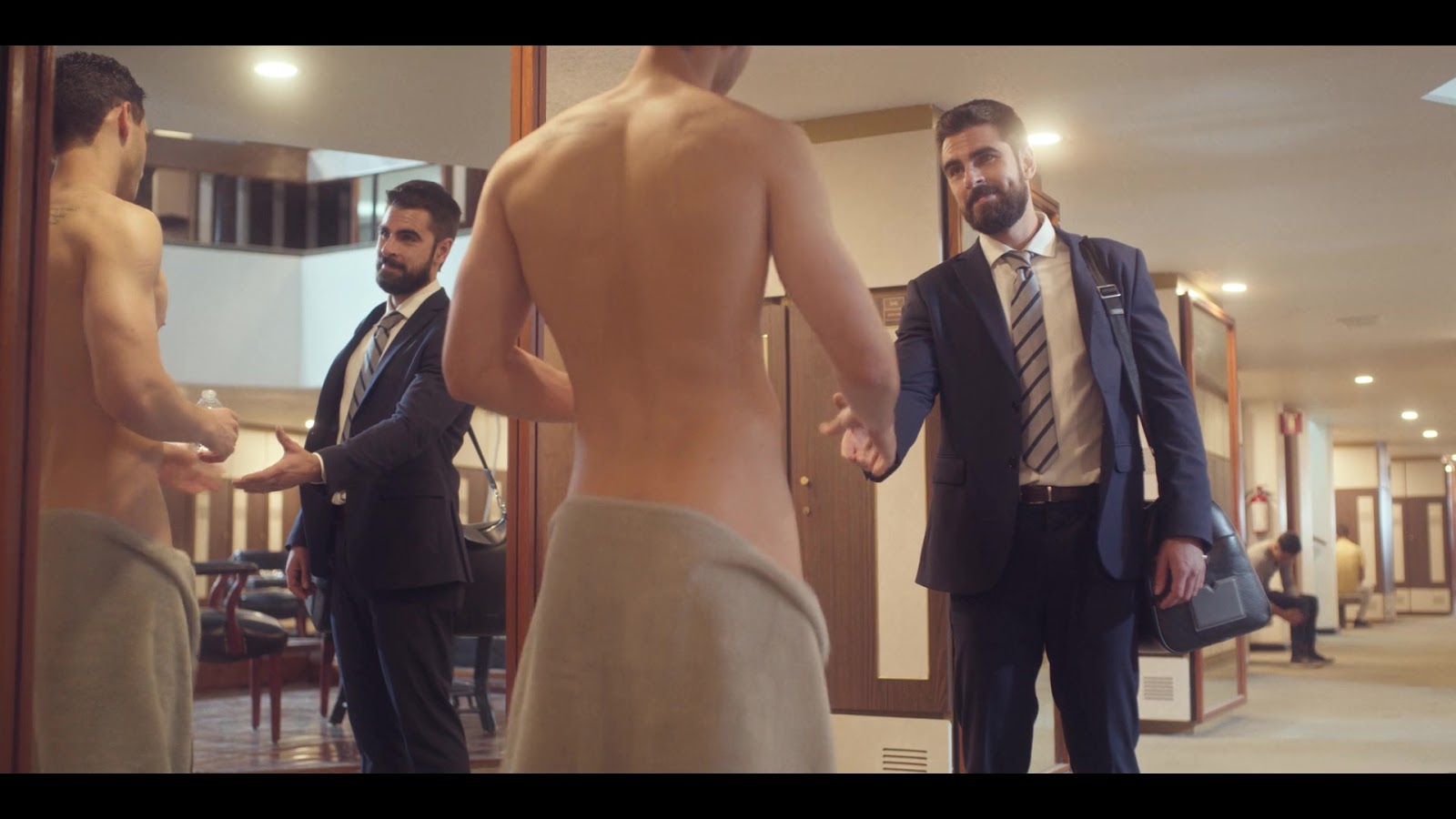 Older Gay Man In Suit Spanks And Jerks Naked Young Straight