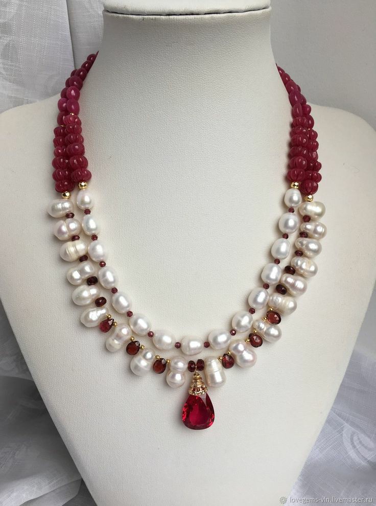 Pearl multi strand necklace