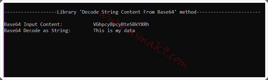 C#.NET: How to Decode String From Base64 - Asma's Blog
