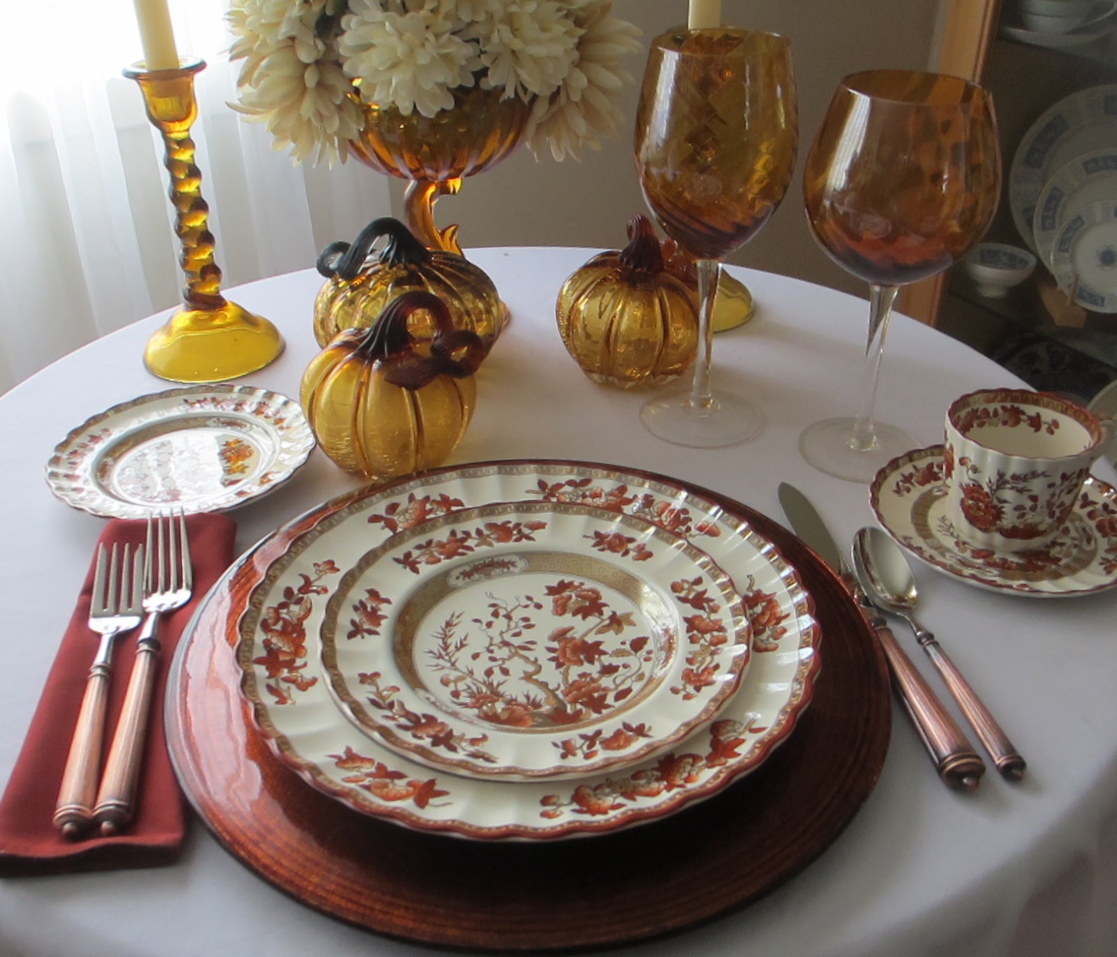 Table for One: Spode Indian Tree Autumn Table