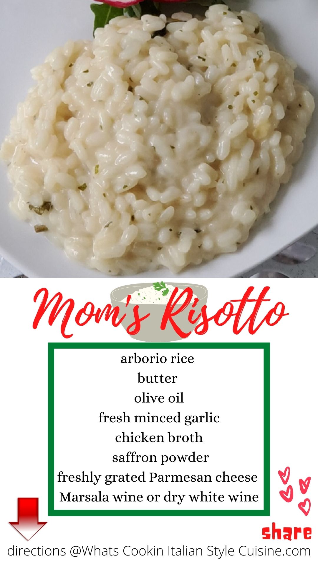 Mom's Risotto What's Cookin' Italian Style Cuisine