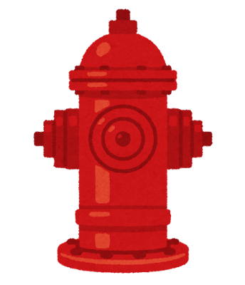 アメリカの消火栓のイラスト