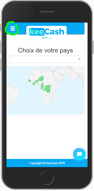 Cliquez sur le menu
