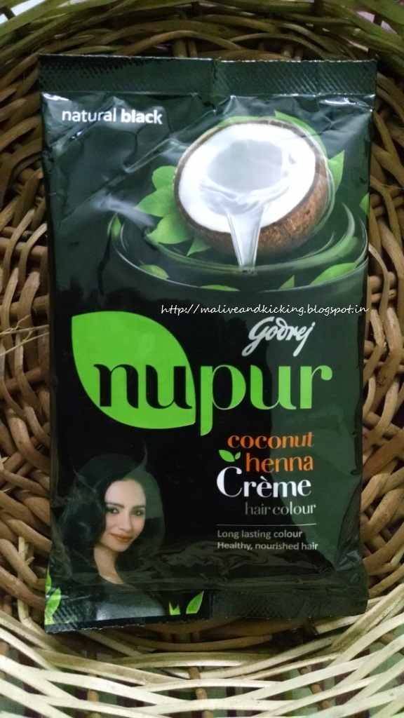 Alive n Kicking: Hair Coloring Experience with Godrej Nupur Coconut Henna  Crème Hair Color