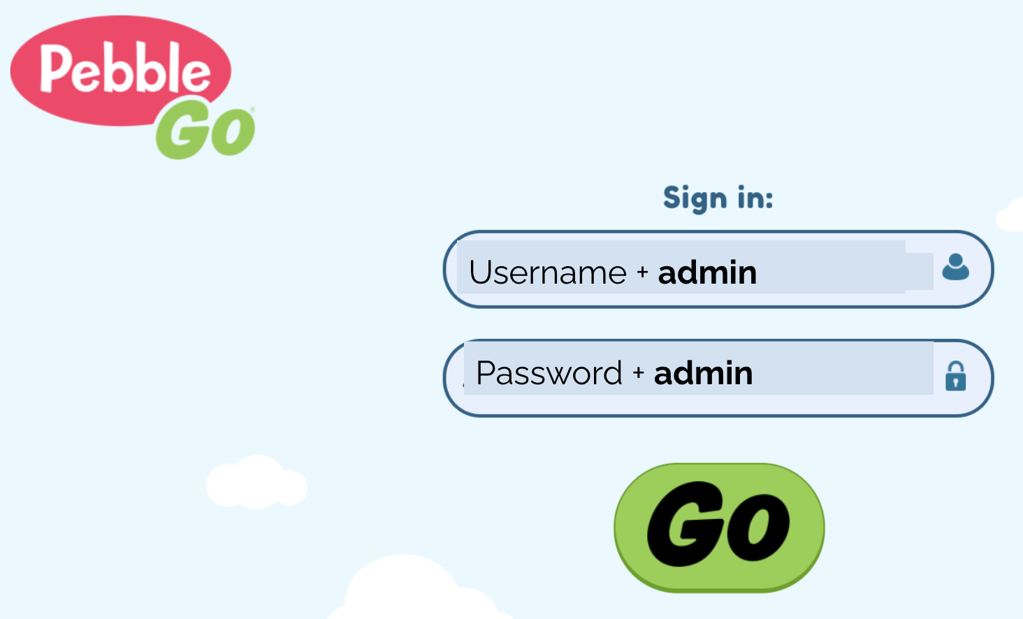 The Library Voice PebbleGo Login Poster For Our Youngest Learners The Library Voice PebbleGo Login Poster For Our Youngest Learners