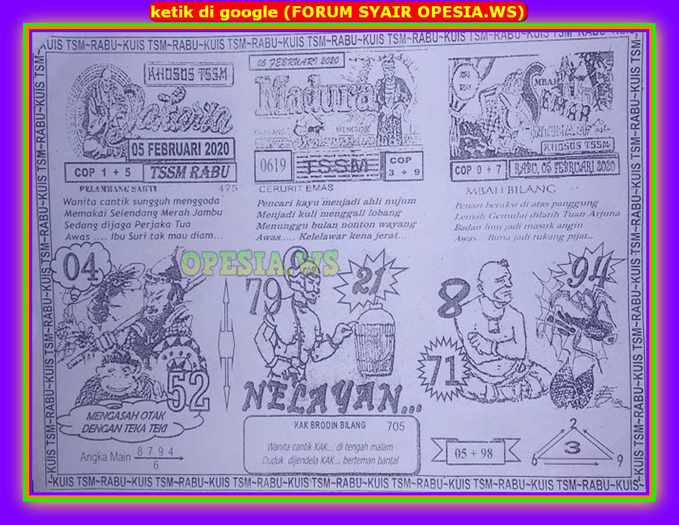 1 New Message Kode Syair Singapore 5 Februari 2020 Forum Syair Togel Hongkong Singapura Sydney