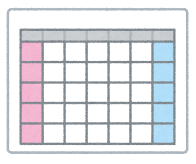 何も書かれていないカレンダーのイラスト