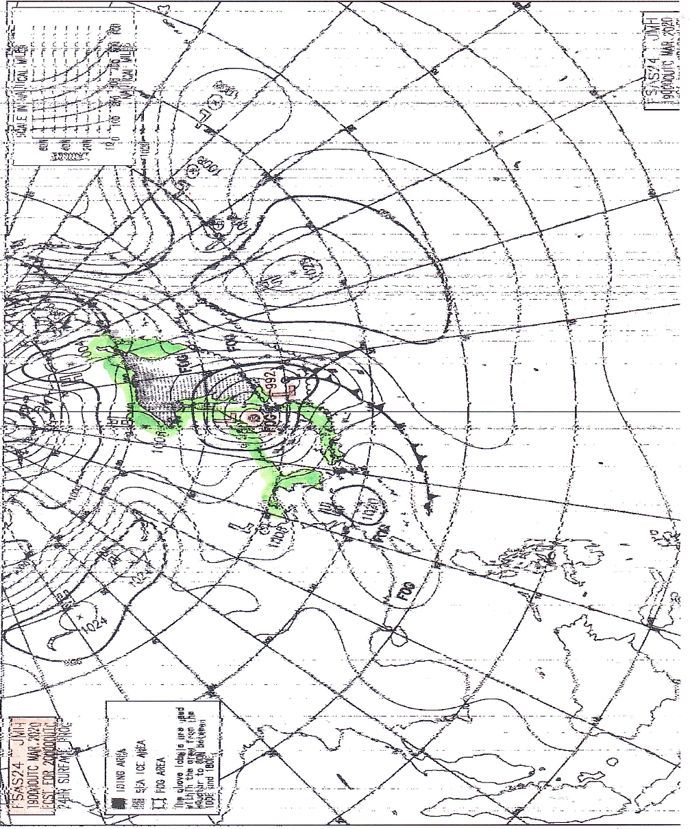 Карты приземного анализа. Навигация и лоция. Факсимильная карта погоды Европы. Представление информации о ветре на приземных и высотных картах.